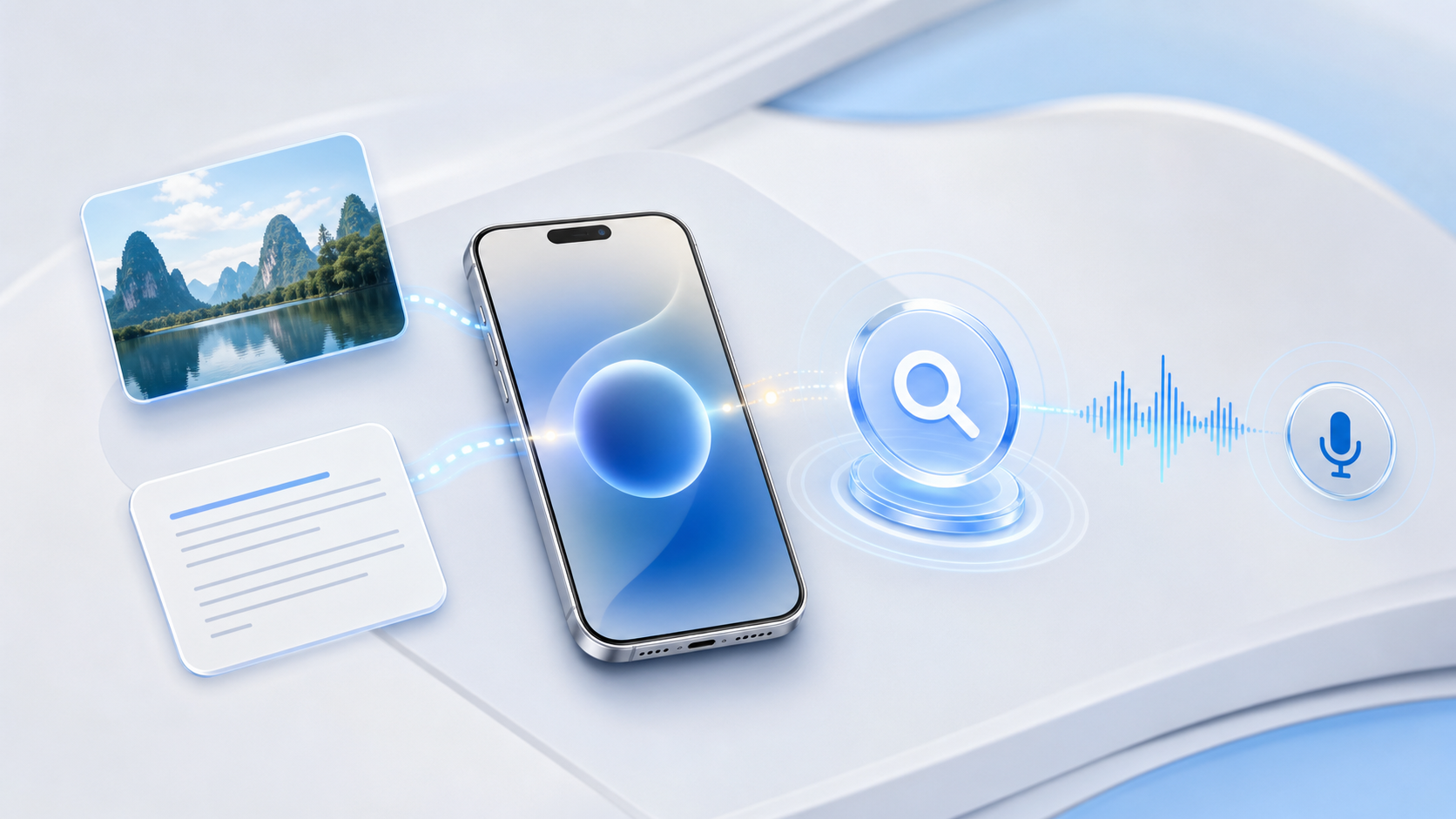百度参与中国版 Apple 智能 AI 搜索开发概念图