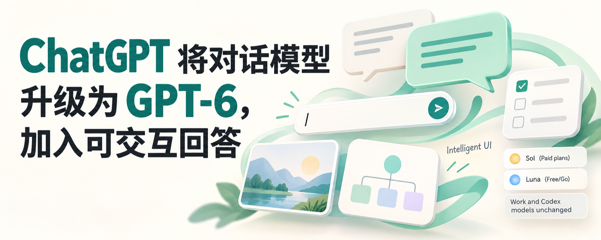 ChatGPT GPT-6 升级与 Intelligent UI 可交互回答主题封面