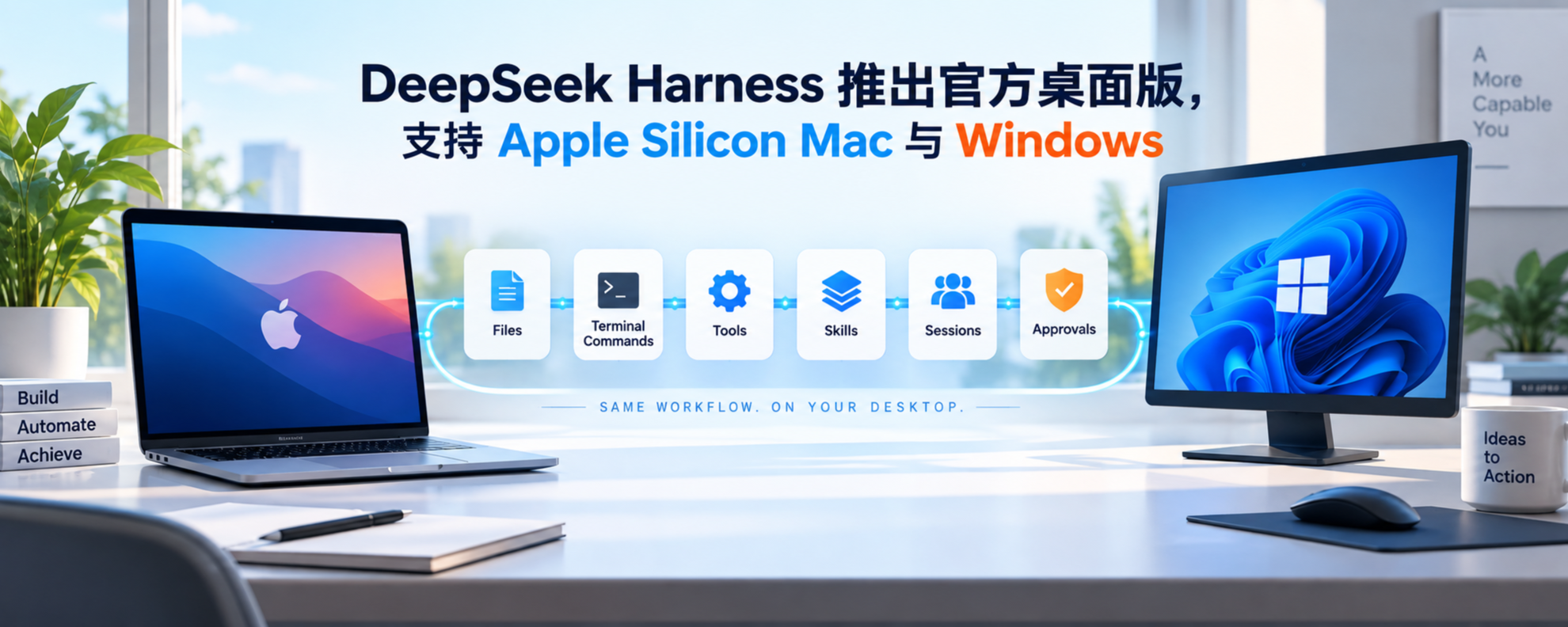 DeepSeek Harness 官方桌面版支持 Apple Silicon Mac 与 Windows