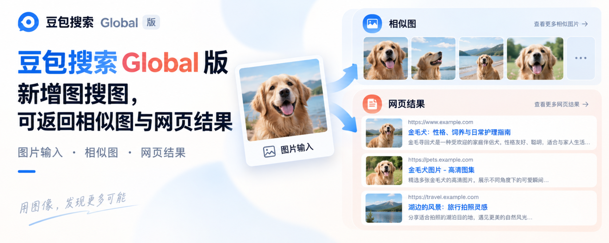 豆包搜索 Global 版图搜图与网页结果