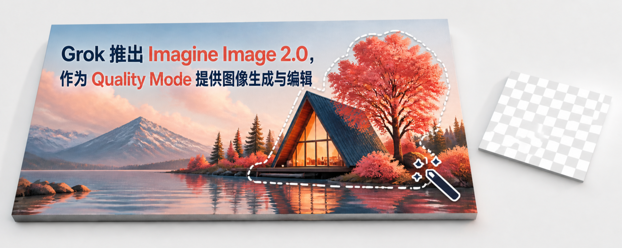 Grok Imagine Image 2.0 局部精确编辑示意