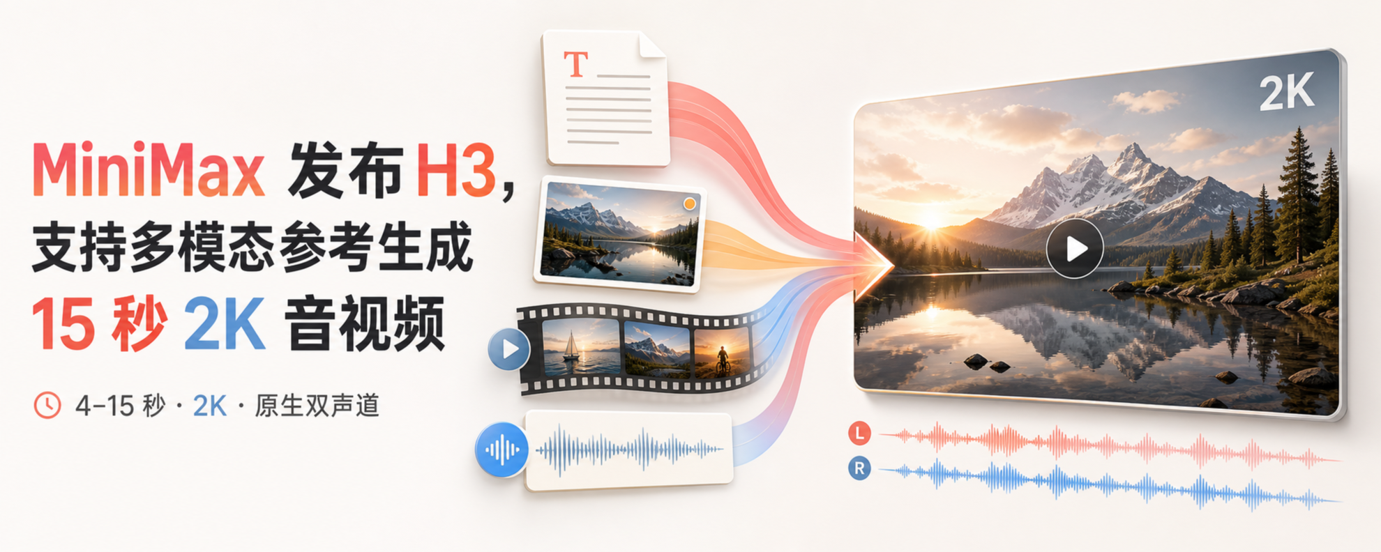 MiniMax H3 多模态 2K 音视频生成模型