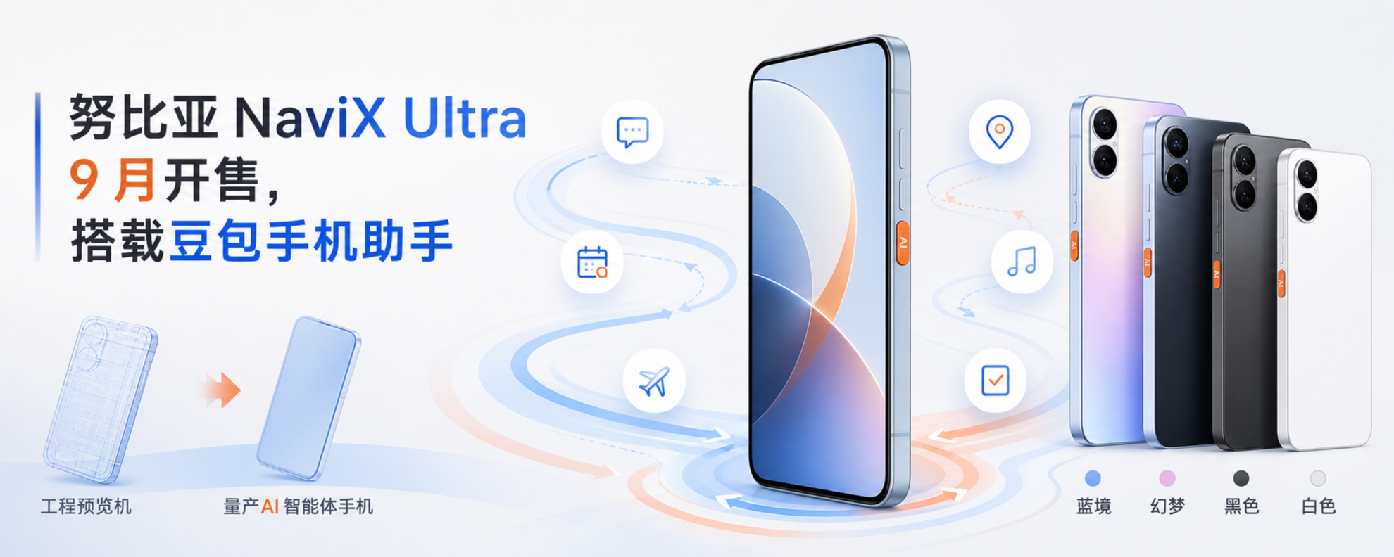 努比亚 NaviX Ultra 豆包手机助手量产旗舰