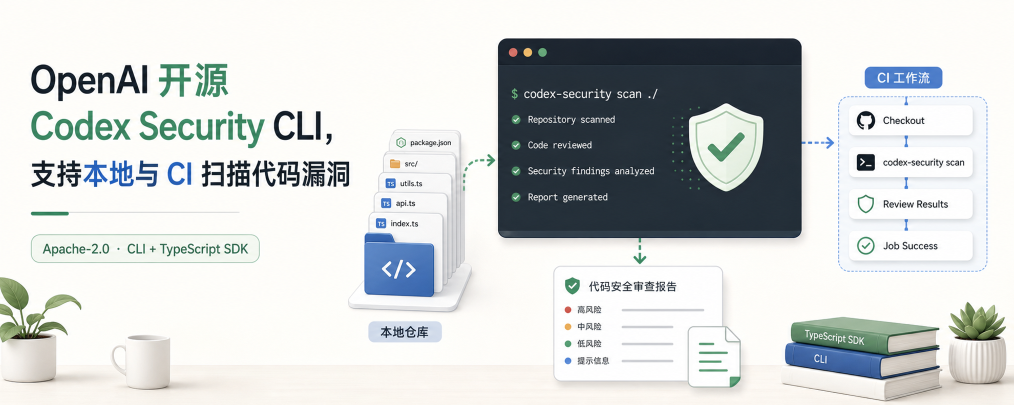 OpenAI 开源 Codex Security CLI，支持本地与 CI 扫描代码漏洞