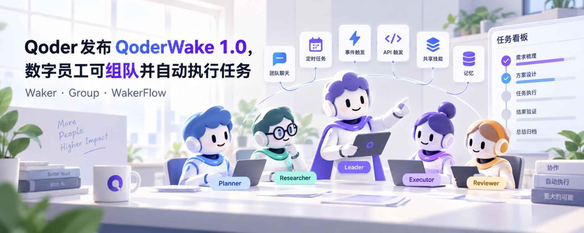 Qoder 发布 QoderWake 1.0，数字员工可组队并自动执行任务